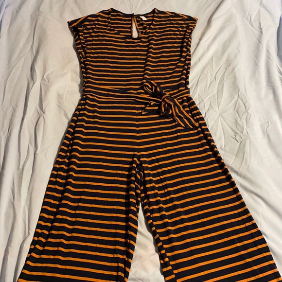 Old Navy Pants - Blue and gold striped jumpsuit